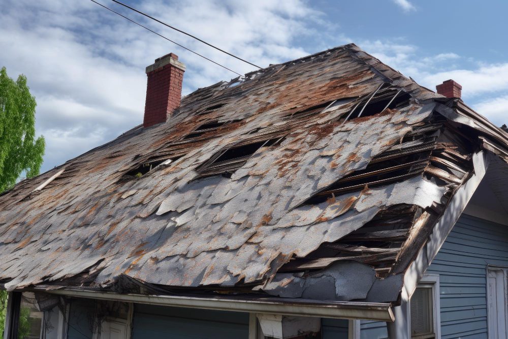 roof damage repair by Red River