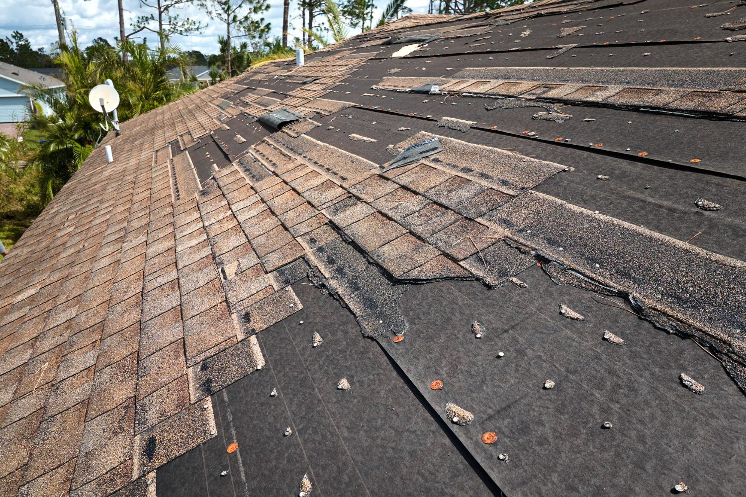 contact Red River roofing for hail damage roof repair